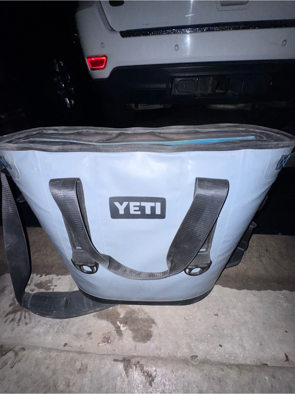 YETI Light Blue and Black Insulated Duffel Tote Hopper 30